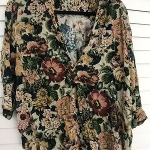 Multi color floral Zara top
